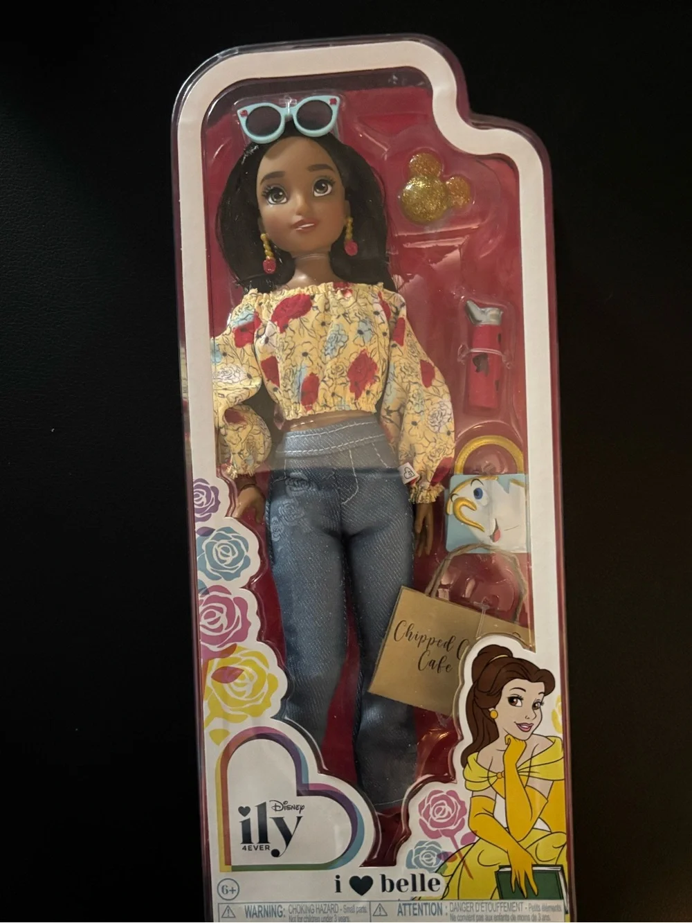 Disney Ily Doll with Yellow Floral Top & Blue Jeans Outfit
